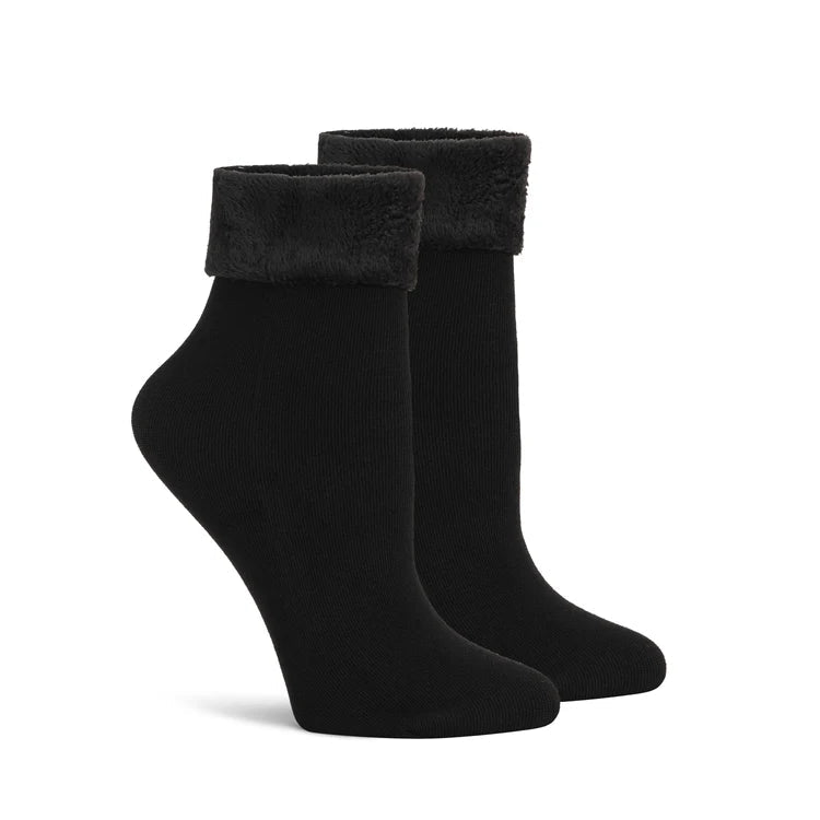 Lemon 2Pk Thermal Fleece Crew Socks