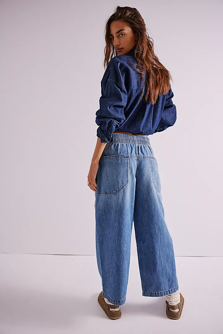 Free People Easy Peasy Pull On Jeans