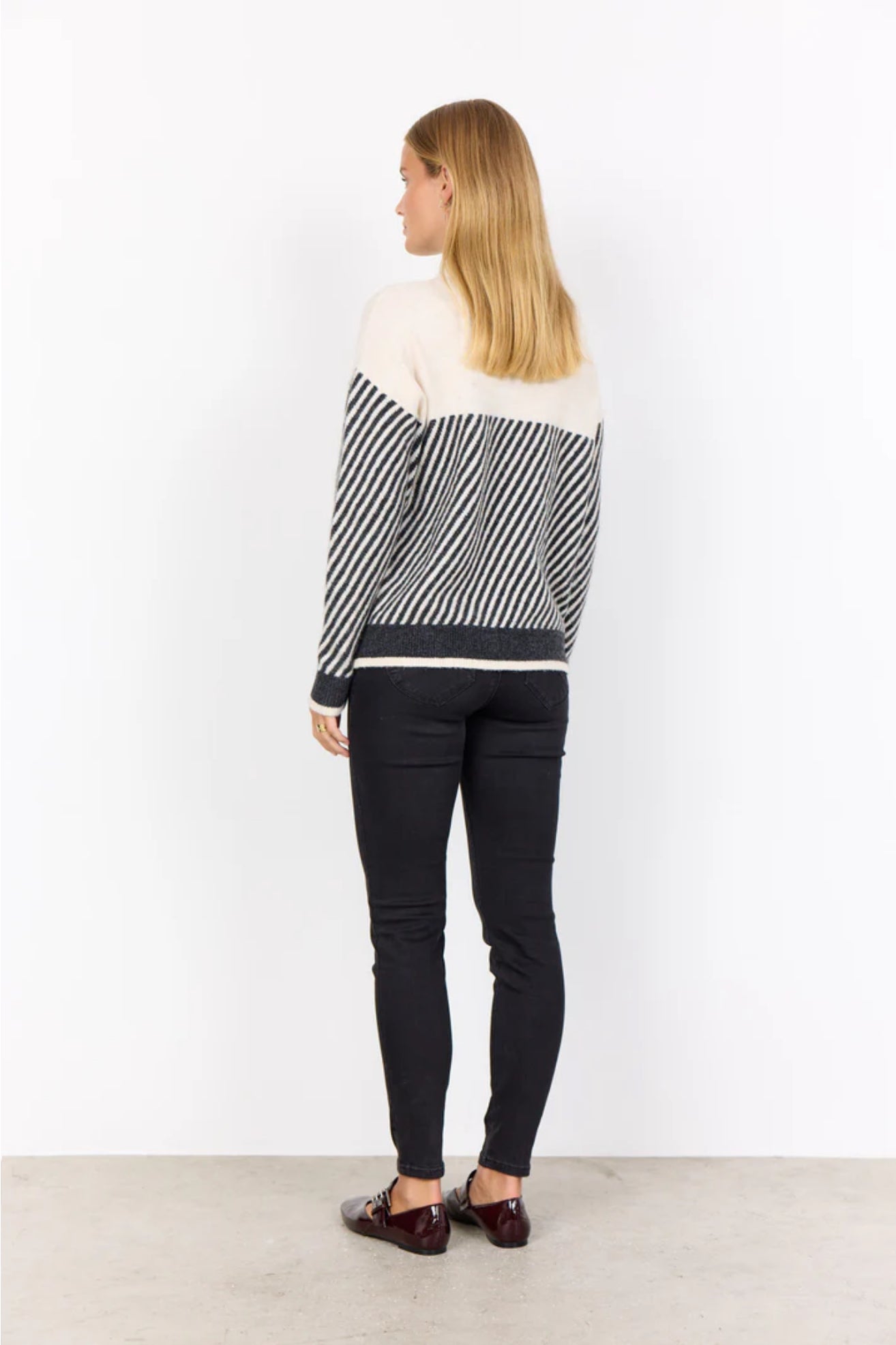 Soya Concept Nessie Stripe Pullover Cream