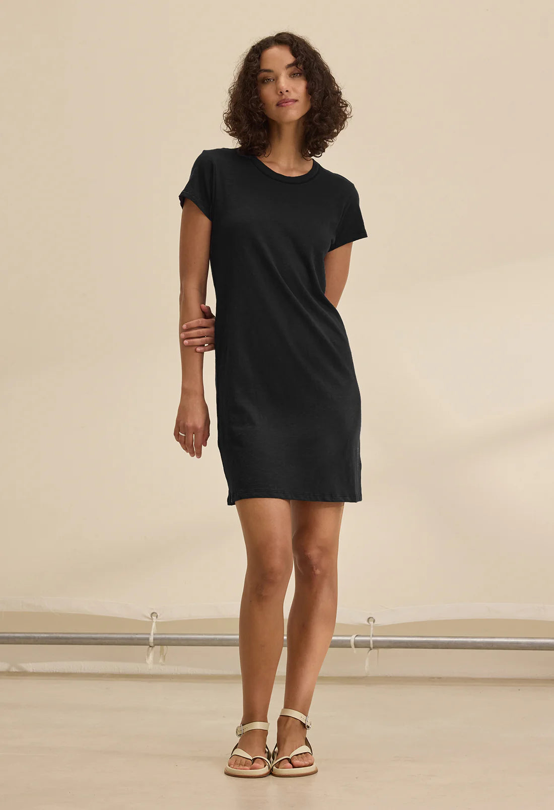 Velvet Sia T-Shirt Dress Black