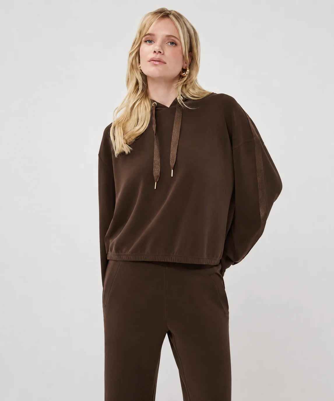 Esqualo Modal Hoodie Cacao
