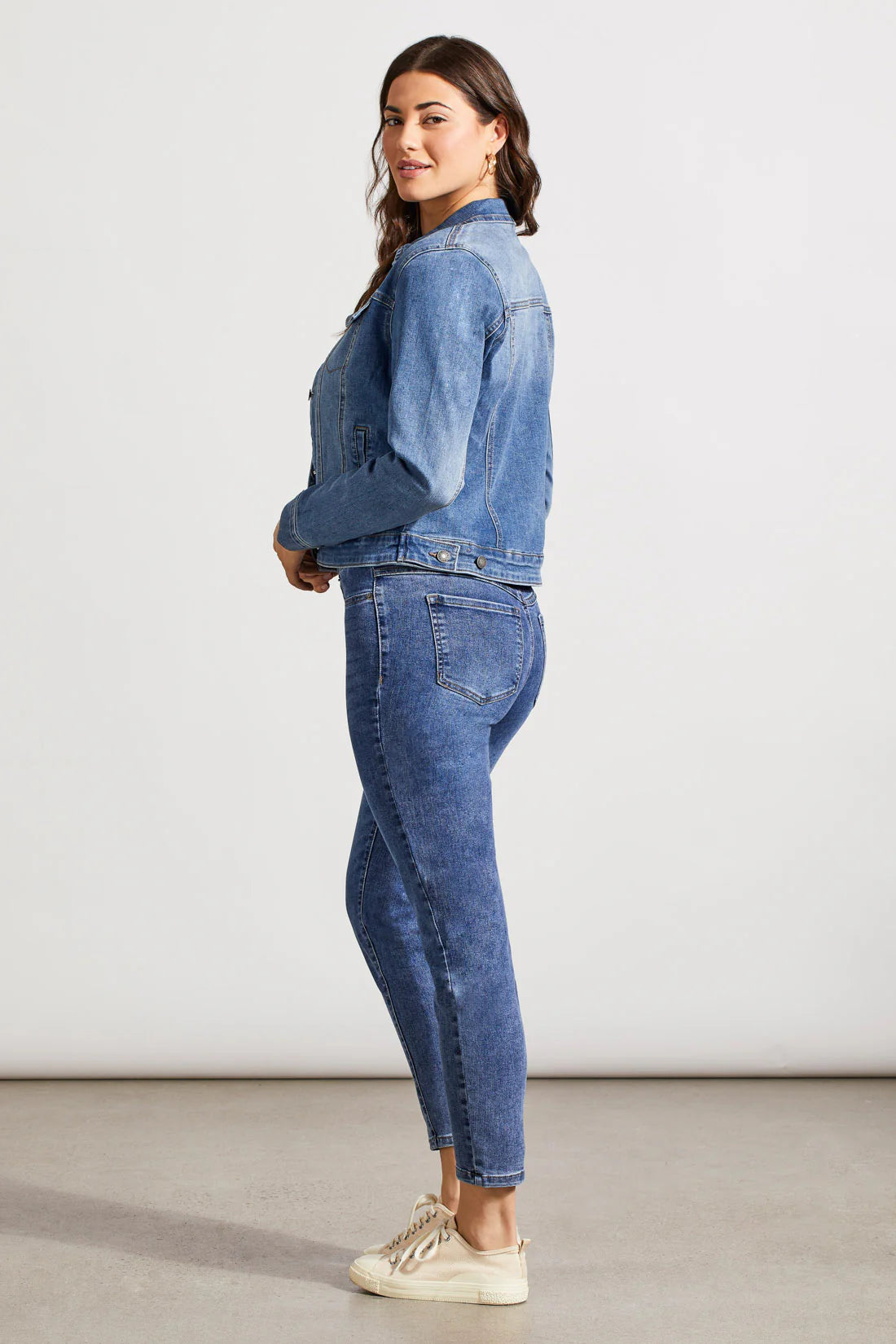 Tribal Clssic Fit Comfort Stretch Denim Jacket