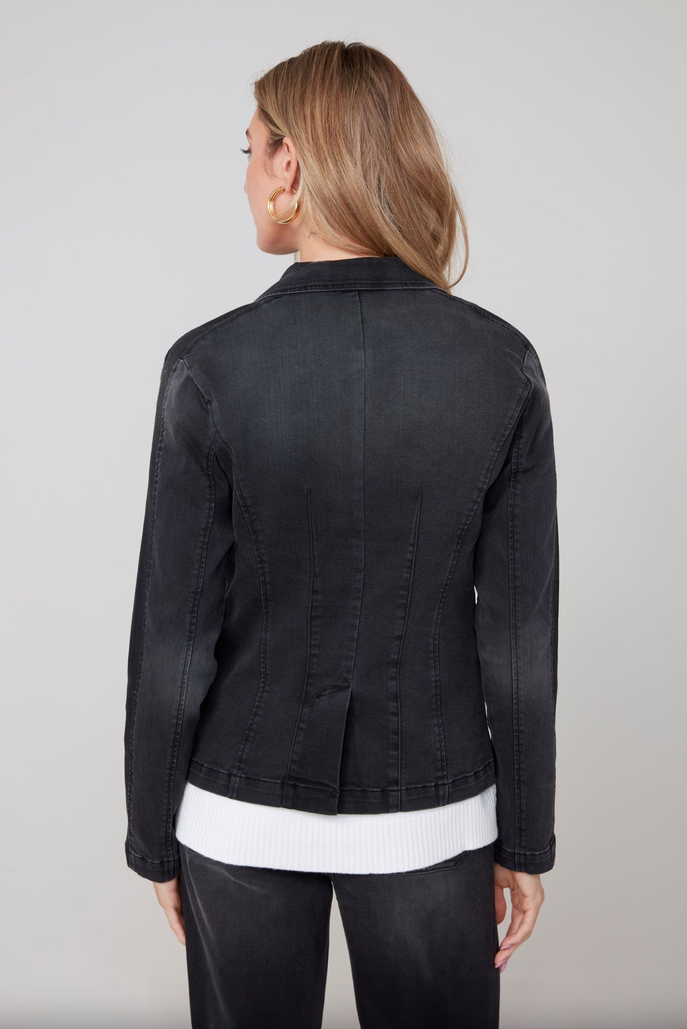 Renuar Denim Blazer Black