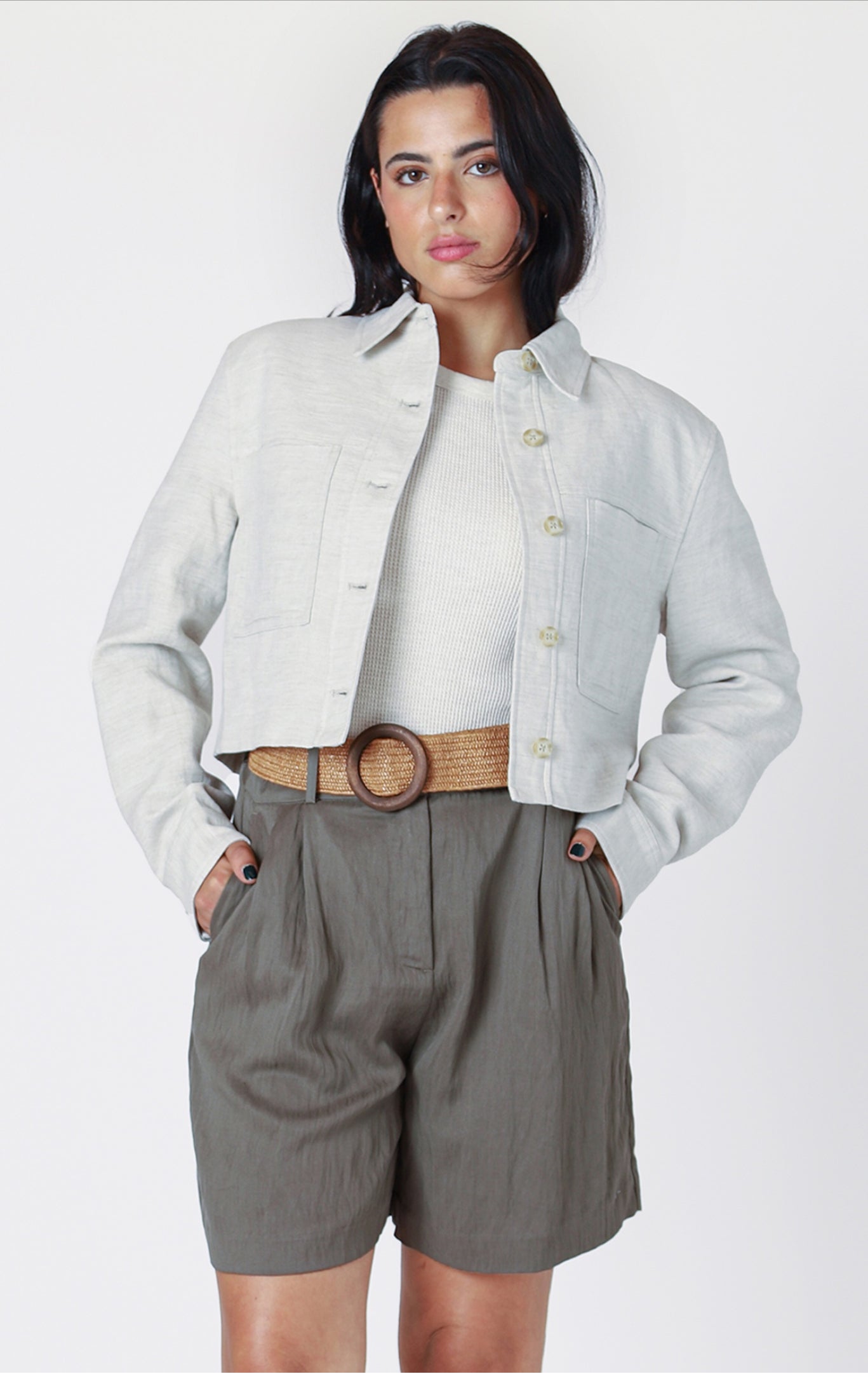 Room 34 Cropped Utility Jacket