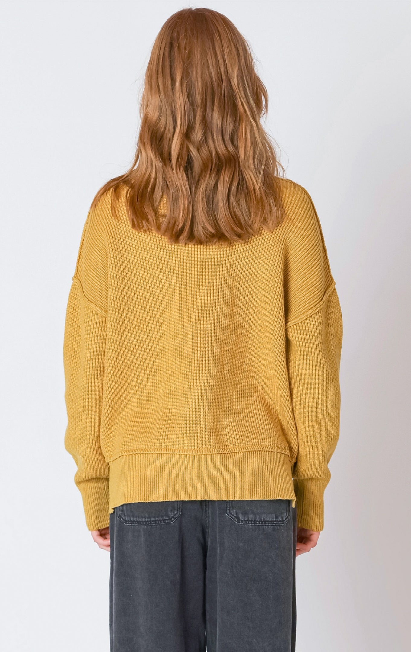 Dex Ochre Mockneck Sweater