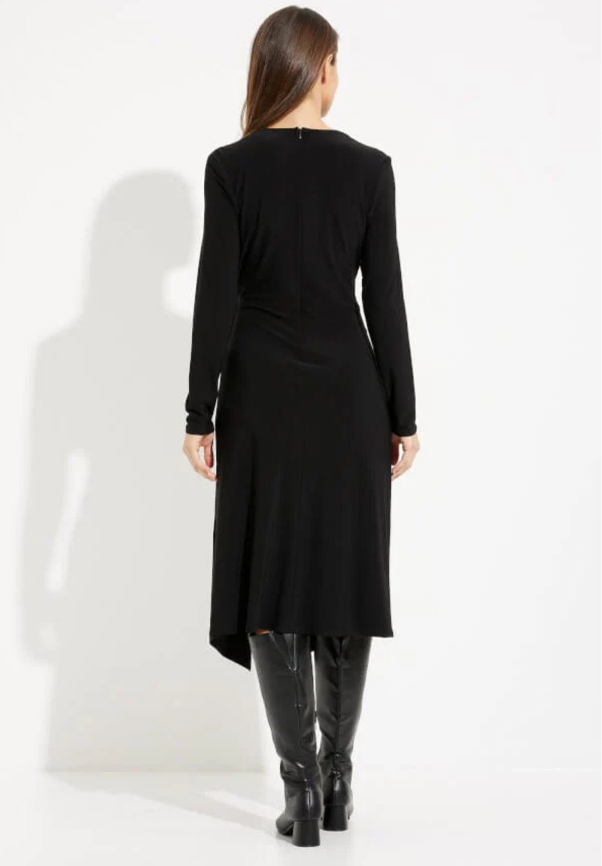 Joseph Ribkoff Fit and Flare Chain Buckle Dress 233164