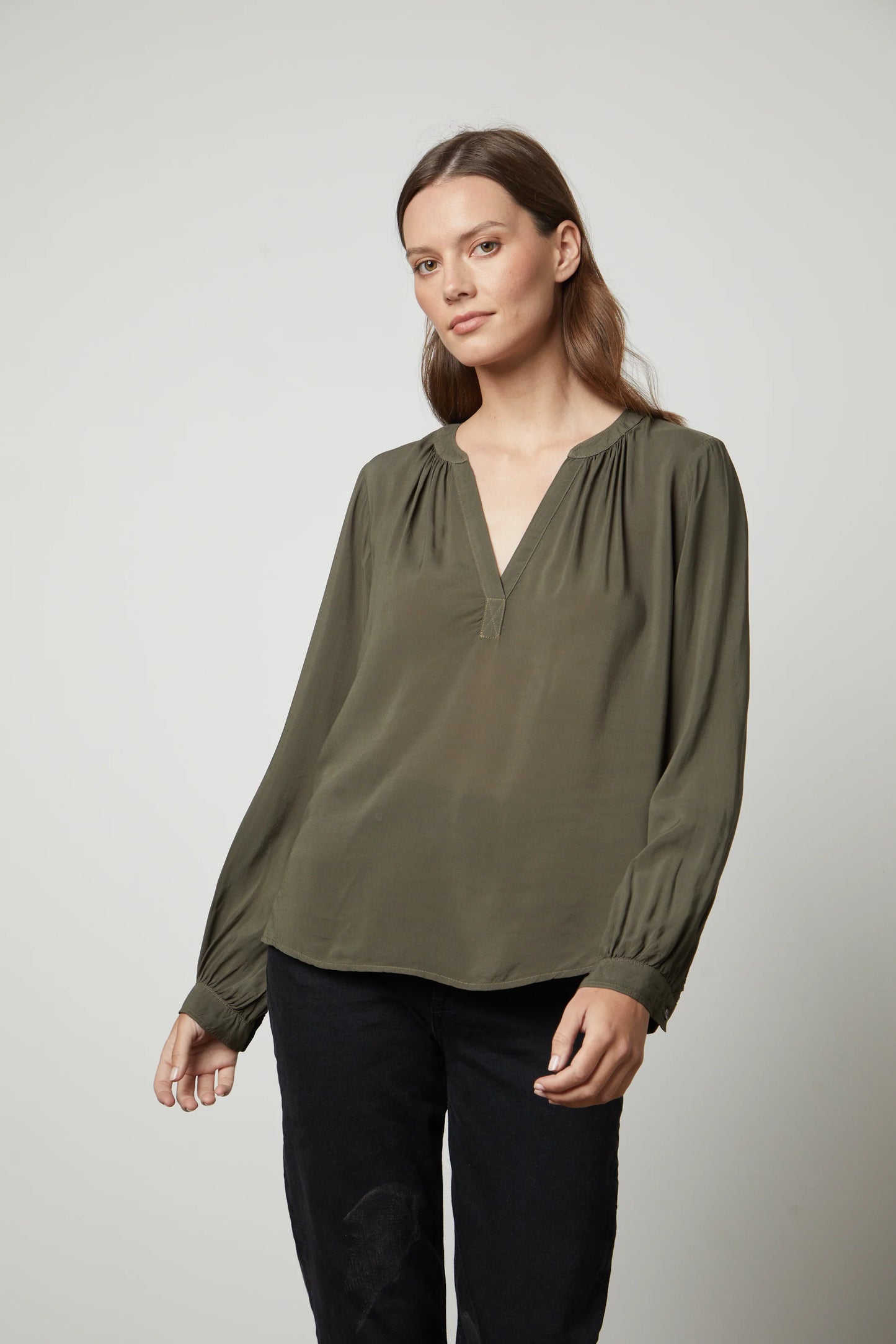 Posie Rayon Challis Long Sleeve