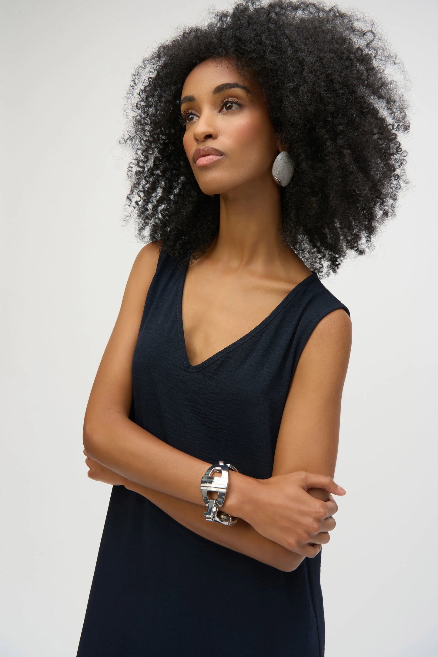 Gauze Color Block Straight Dress
252030