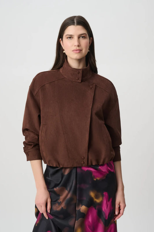 Joseph Ribkoff Edit 57 Faux Suede Crop Jacket