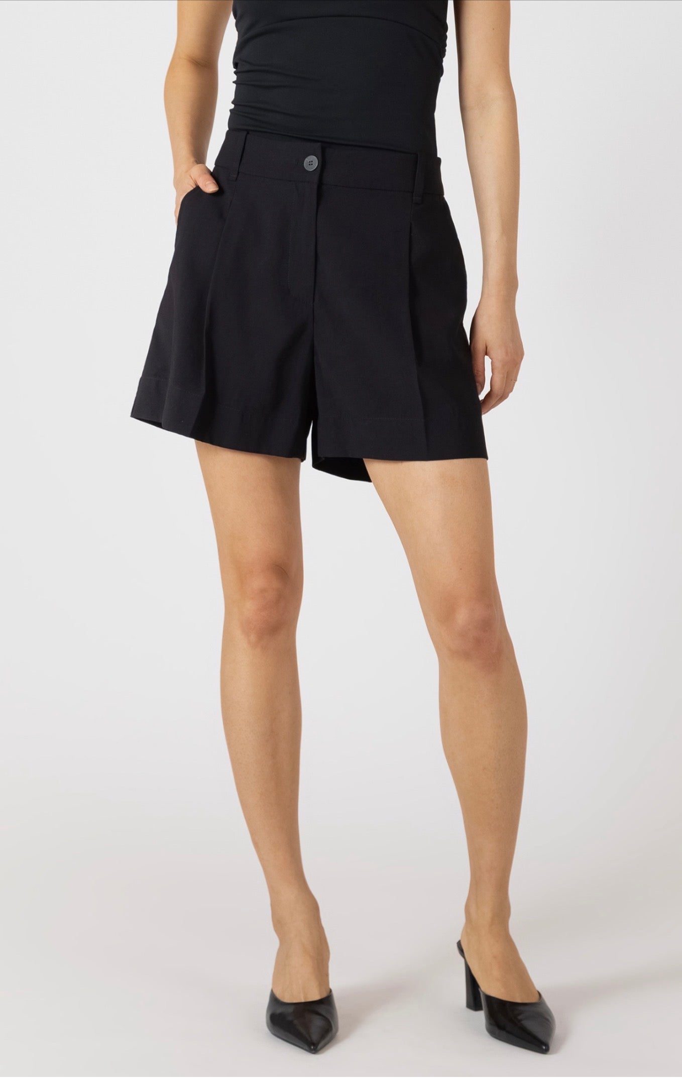 Black Tape Dressy Shorts Black