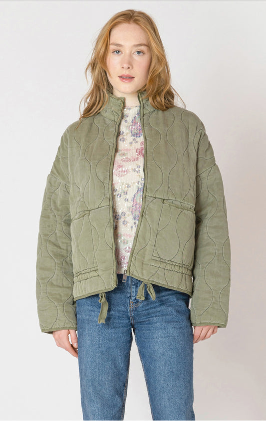 Dex Olive Quilted Jacket