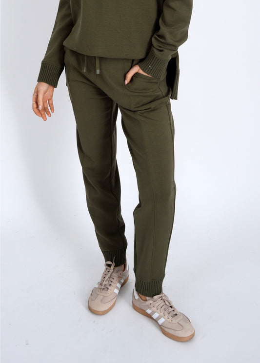 RD Style Joselle Soft Knit Joggers Olive