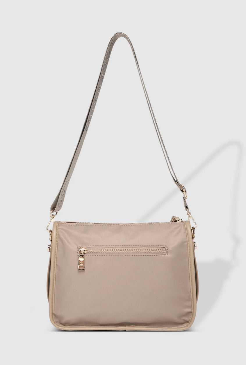 Louinhide Milan Nylon Crossbody Bag Beige