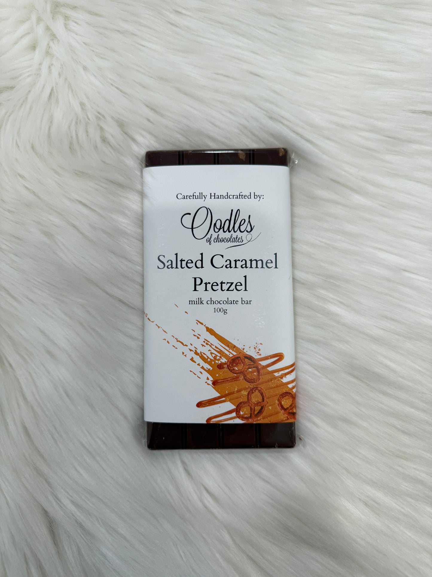 Oodles of Chocolates Salted Caramel Pretzel Chocolate Bar
