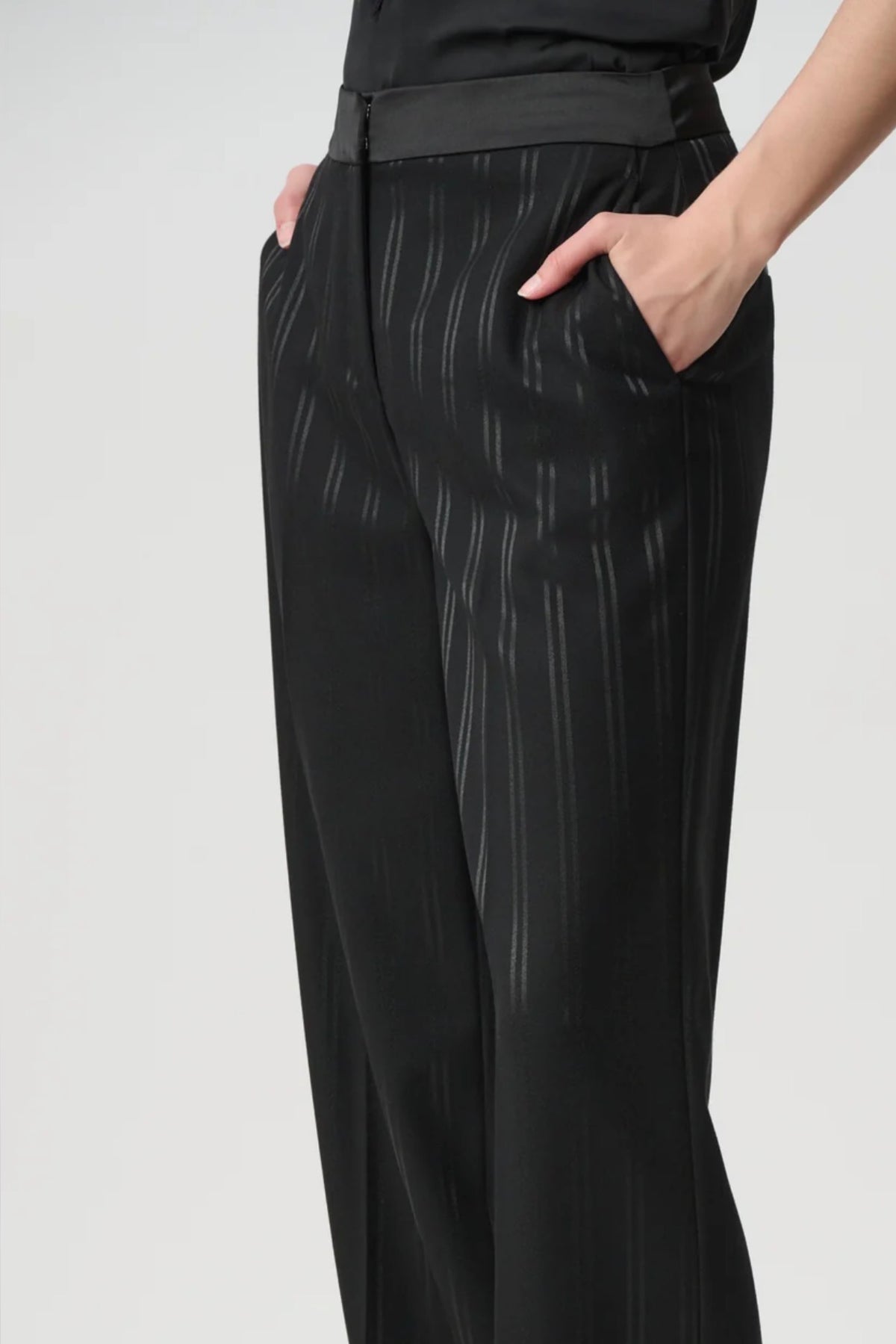 Joseph Ribkoff Edit 57 Tailored Striped Wide Leg Pants