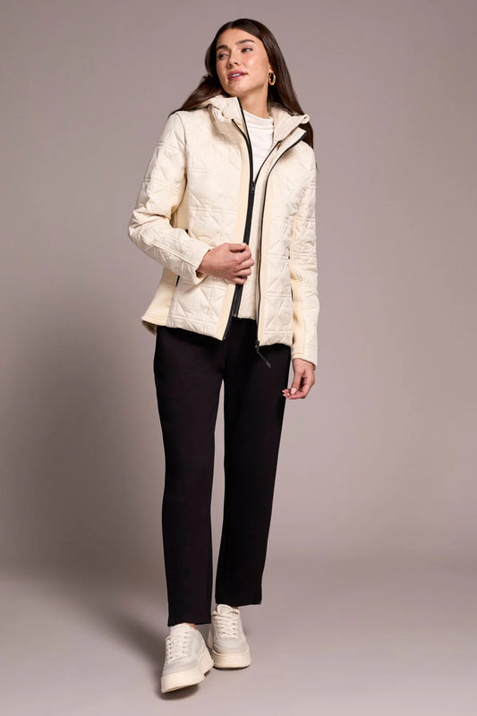 Tribal Water Repellent Textured Jacket Moonstone