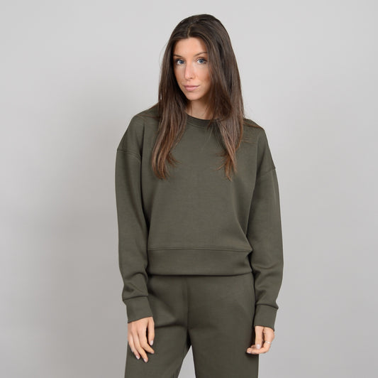 Second Skin Lucie Crewneck Olive