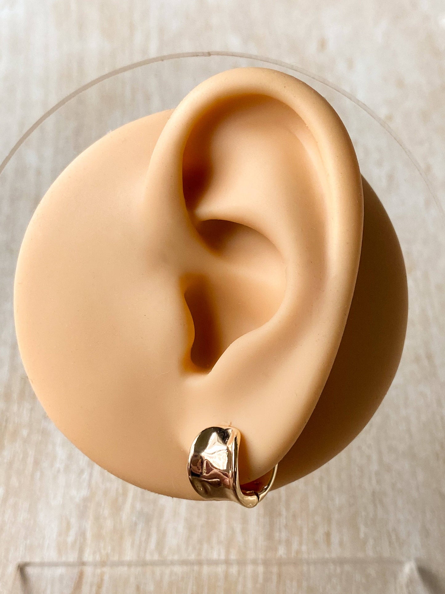 Agaveh Girl Grace Hoop Earrings Gold
