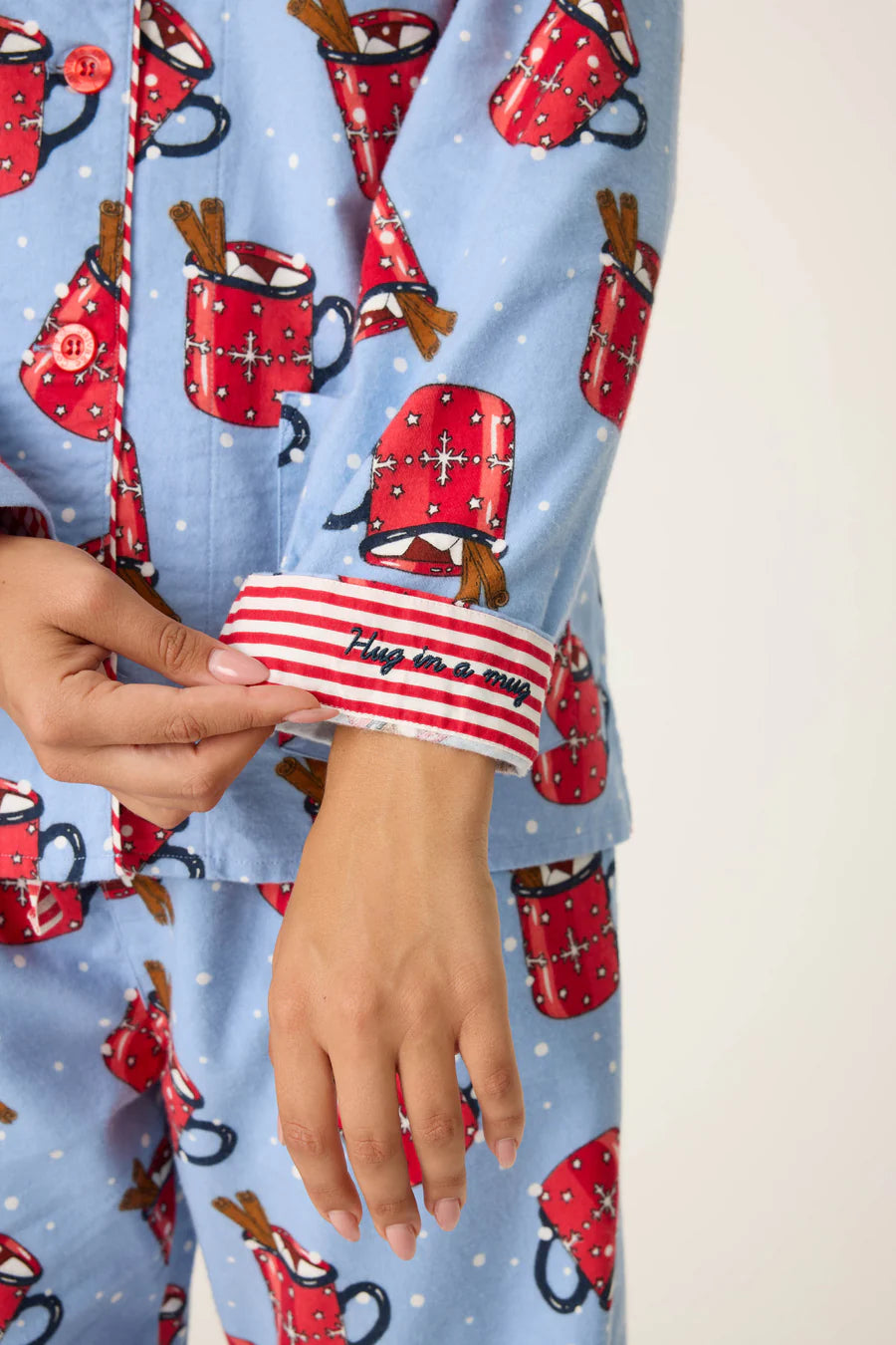 Hug In A Mug Flannel PJ Set