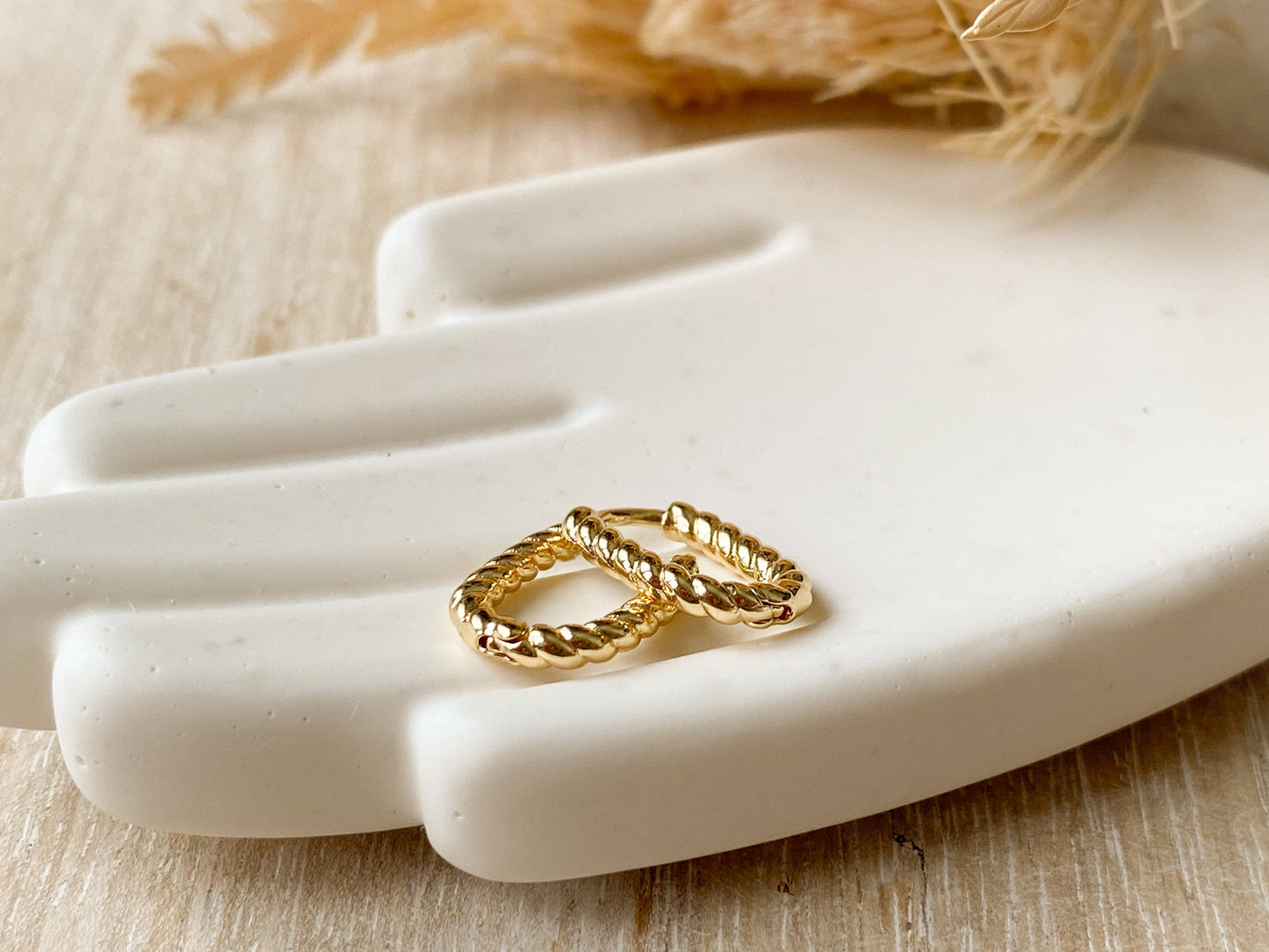 Agaveh Girl Roped Hoop Earrings