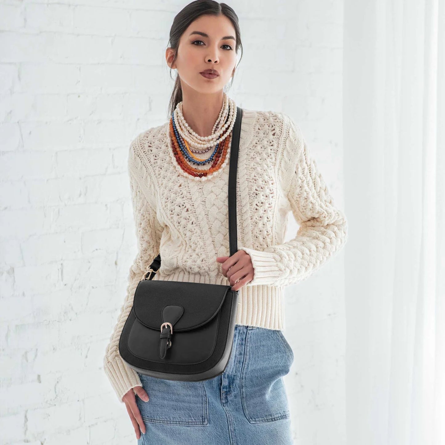 Espe Eloise Crossbody Bag Black