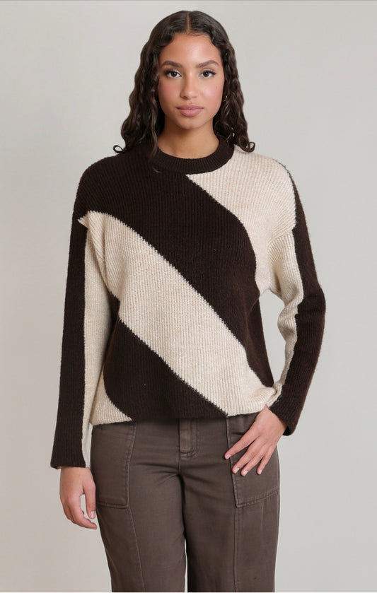 Dex Diagonal Stripe Sweater
