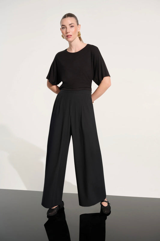 Joseph Ribkoff Stretch Woven Pull-On Wide Leg Pants 262622