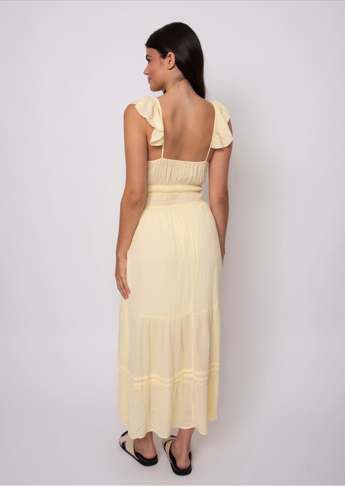 RD Style Aerie Chiffon Dress Sunlit