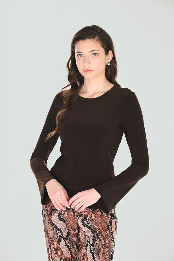Casual Crew Neck Pullover Style 263044