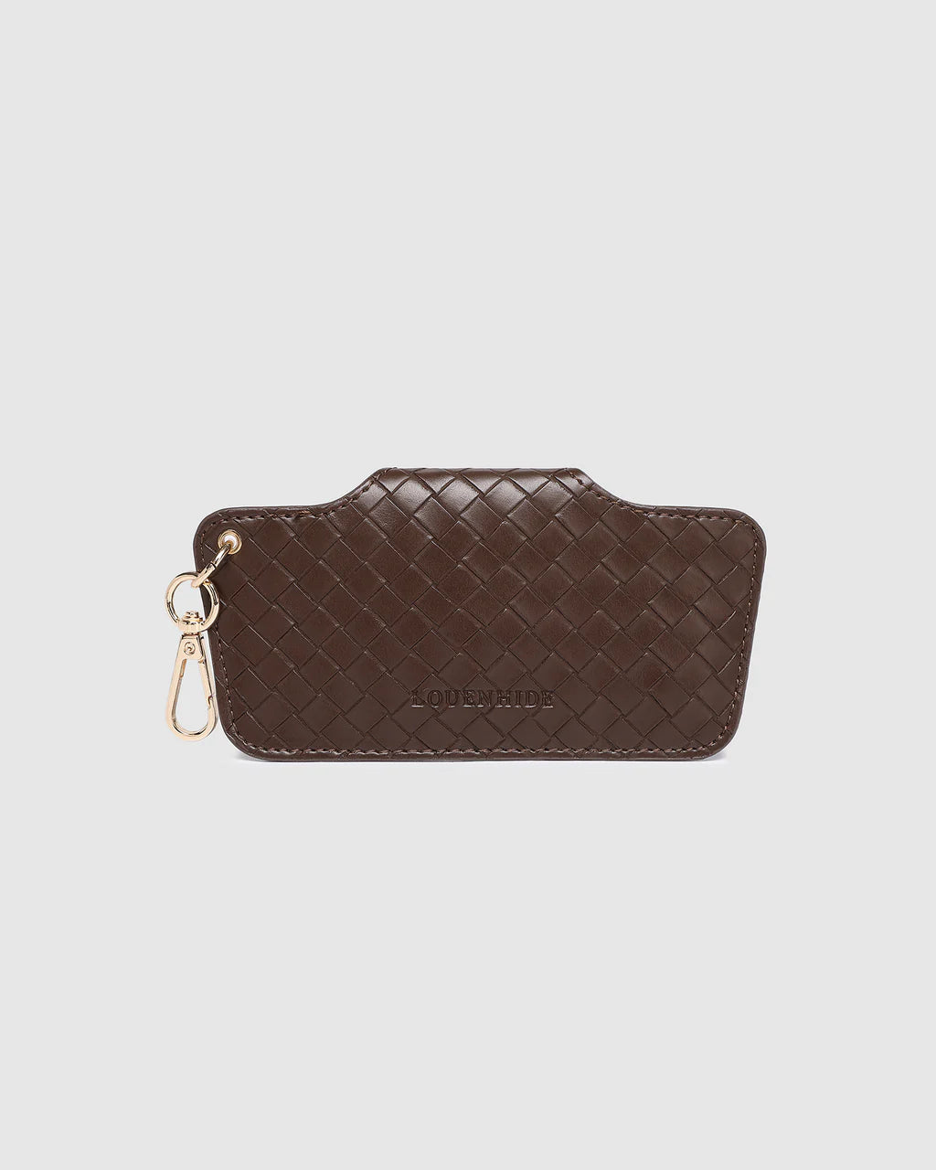 Louenhide Skittle Sunglasses Case Woven Chocolate