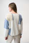 Brushed Viscose Yarn Color Block Sweater