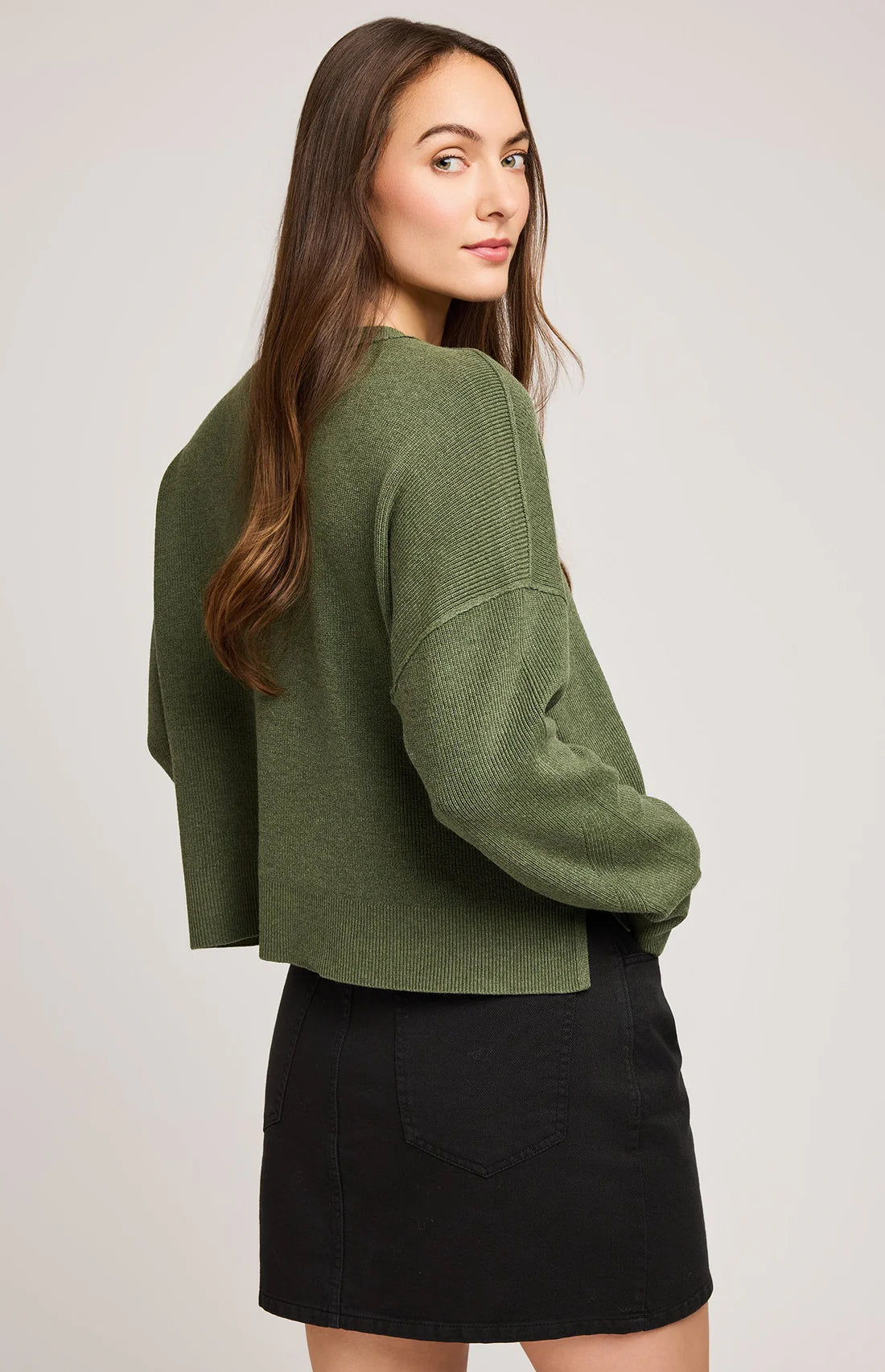 Gentle Fawn Echo Pullover Sweater Heather Ivy