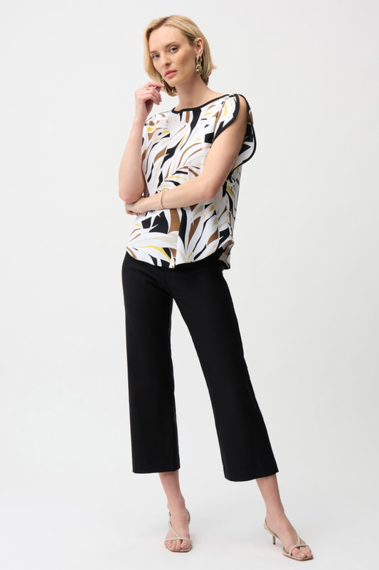 Joseph Ribkoff Soft Micro Twill Pull-On Culotte Pants 261024