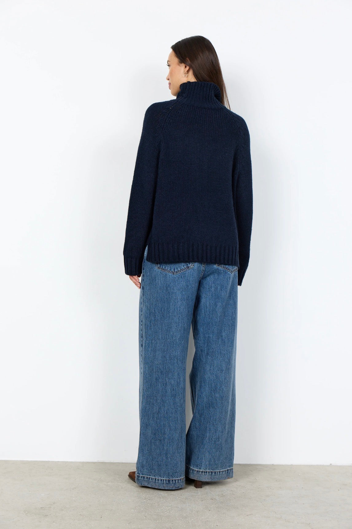 Soya Concept Halime Knit Turtleneck Navy
