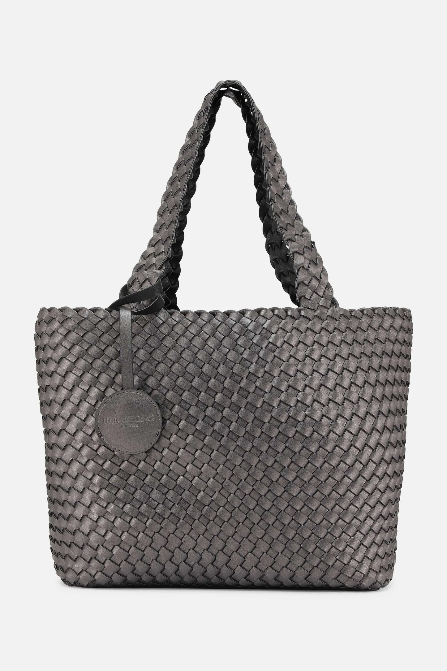 Tote Bag Braided - Black Gun metal