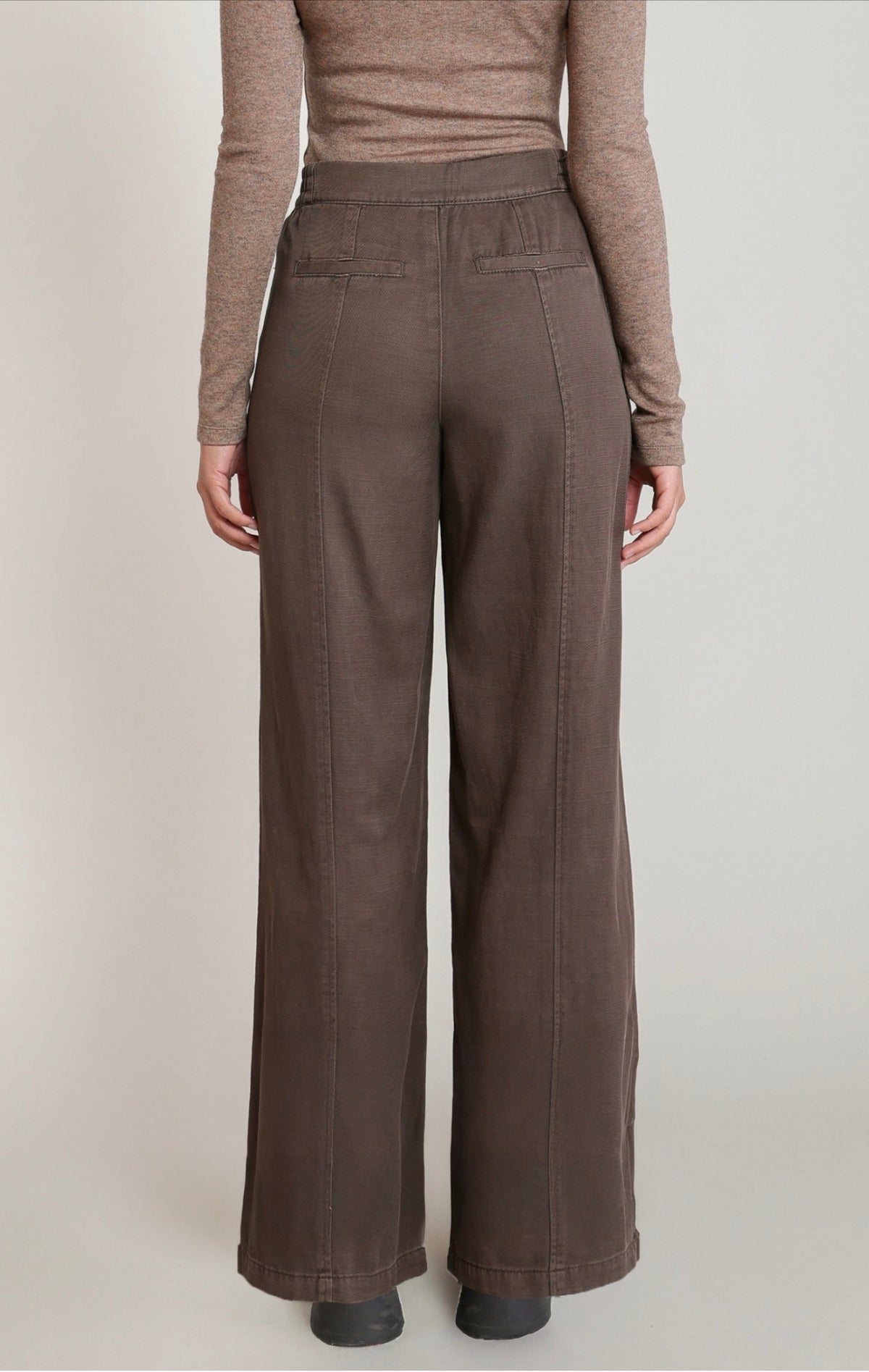 Dex Twill Wide Leg Pants Chesnut