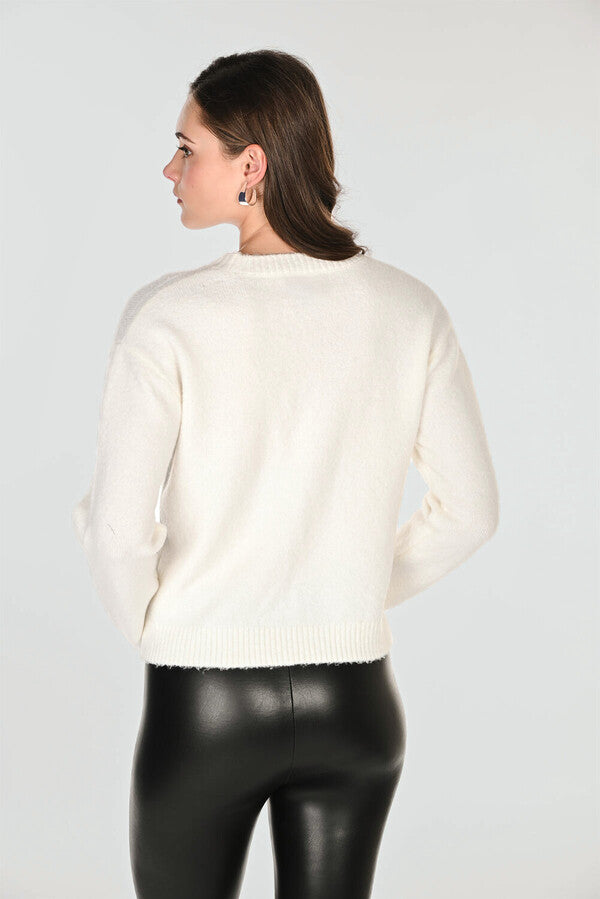Frank Lyman Floral Crew Neck Pullover 263714
