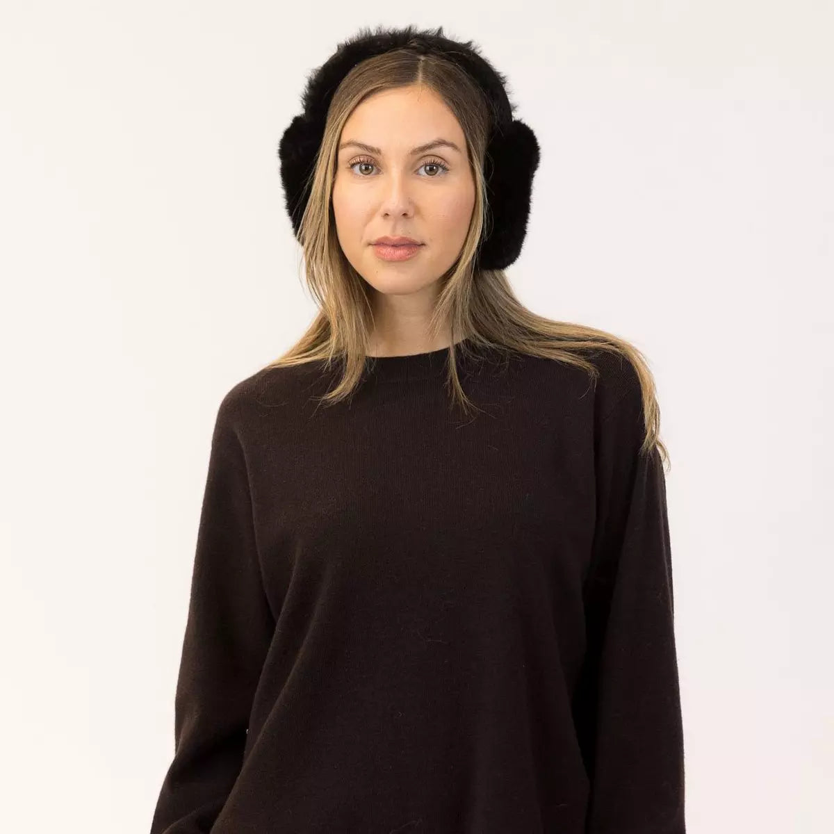 Lyla & Luxe Faux Fur Earmuffs Black