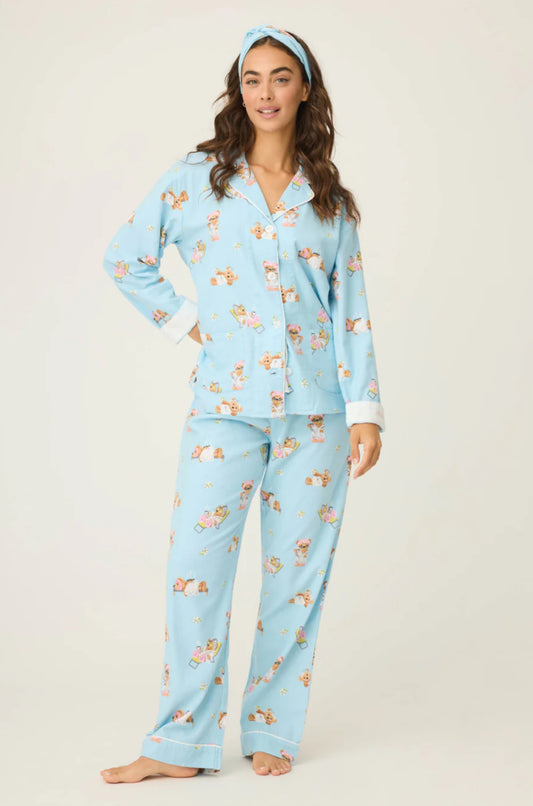 PJ Salvage Beary Cute Flannel Pj Set