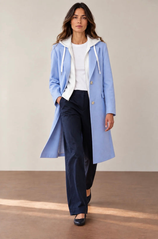 Tribal Soft Knit Removable Hood Coat Glazier