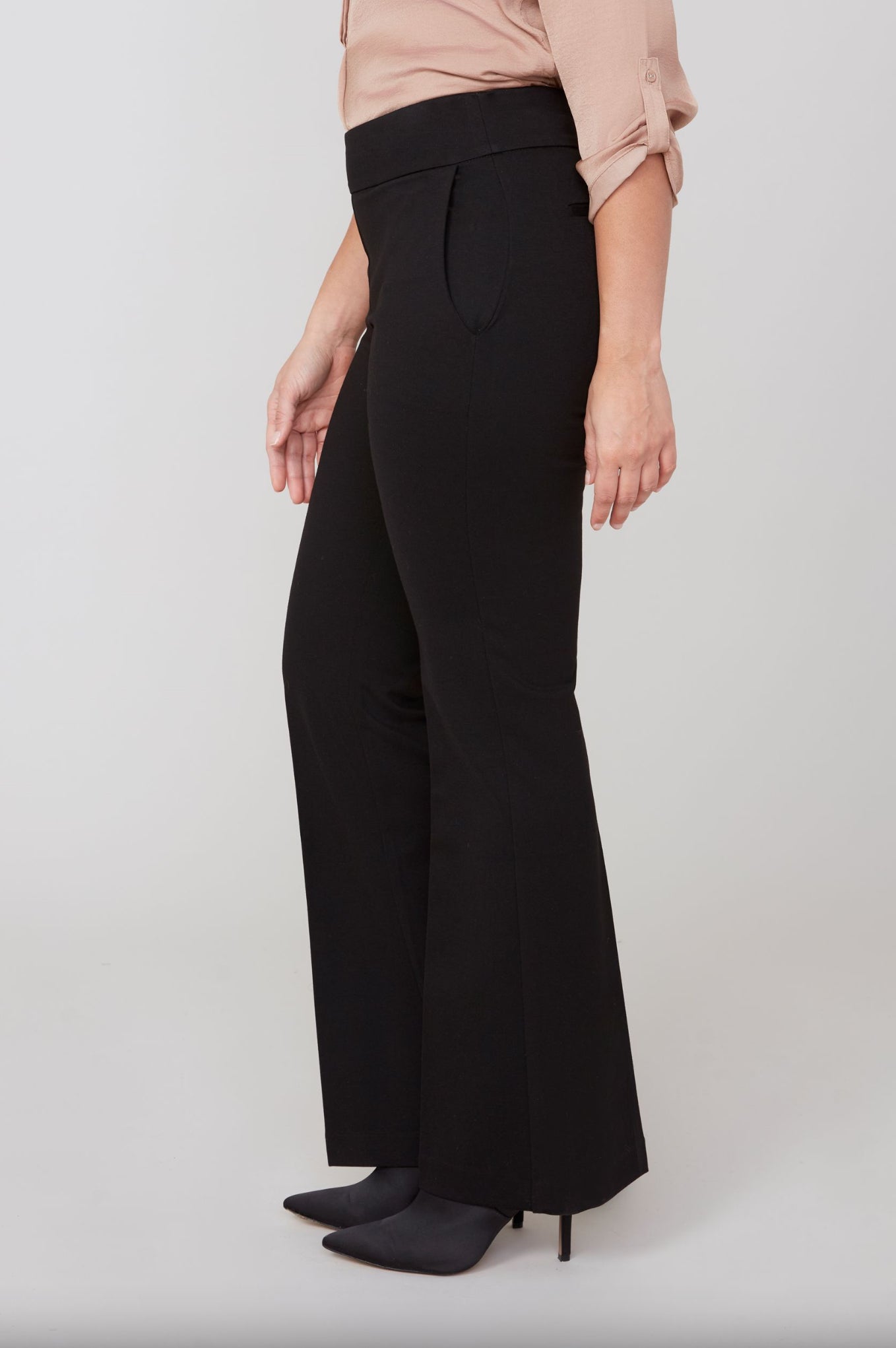 Renuar Flare Dress Pants Black