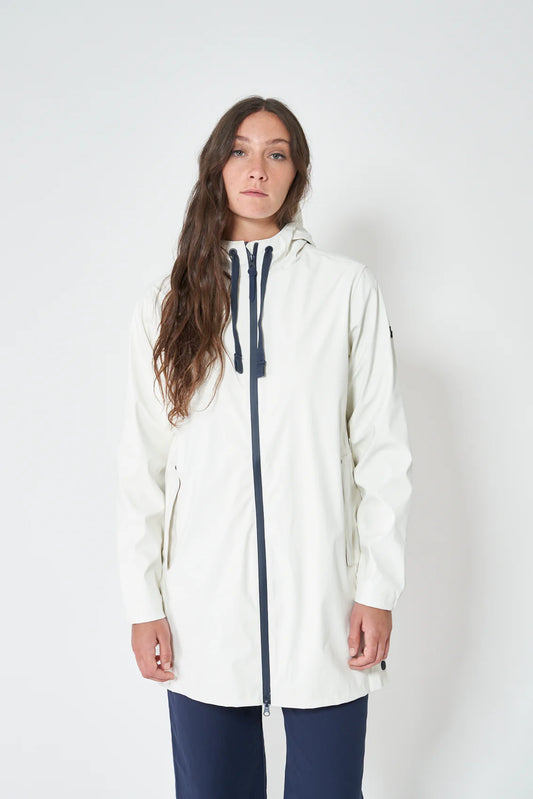 Batela Polyurethane Raincoat White