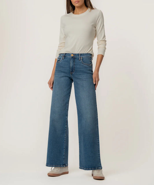 Kut Maya High Rise Wide Leg Jeans Generous