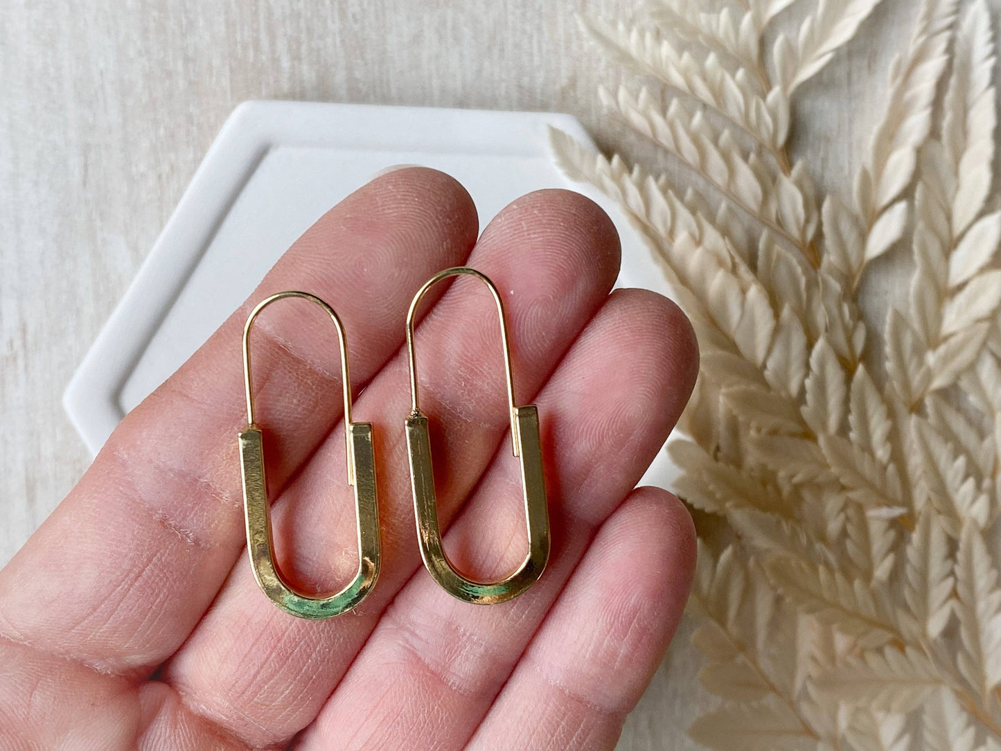 Agaveh Girl Minimalist Hoop Earrings