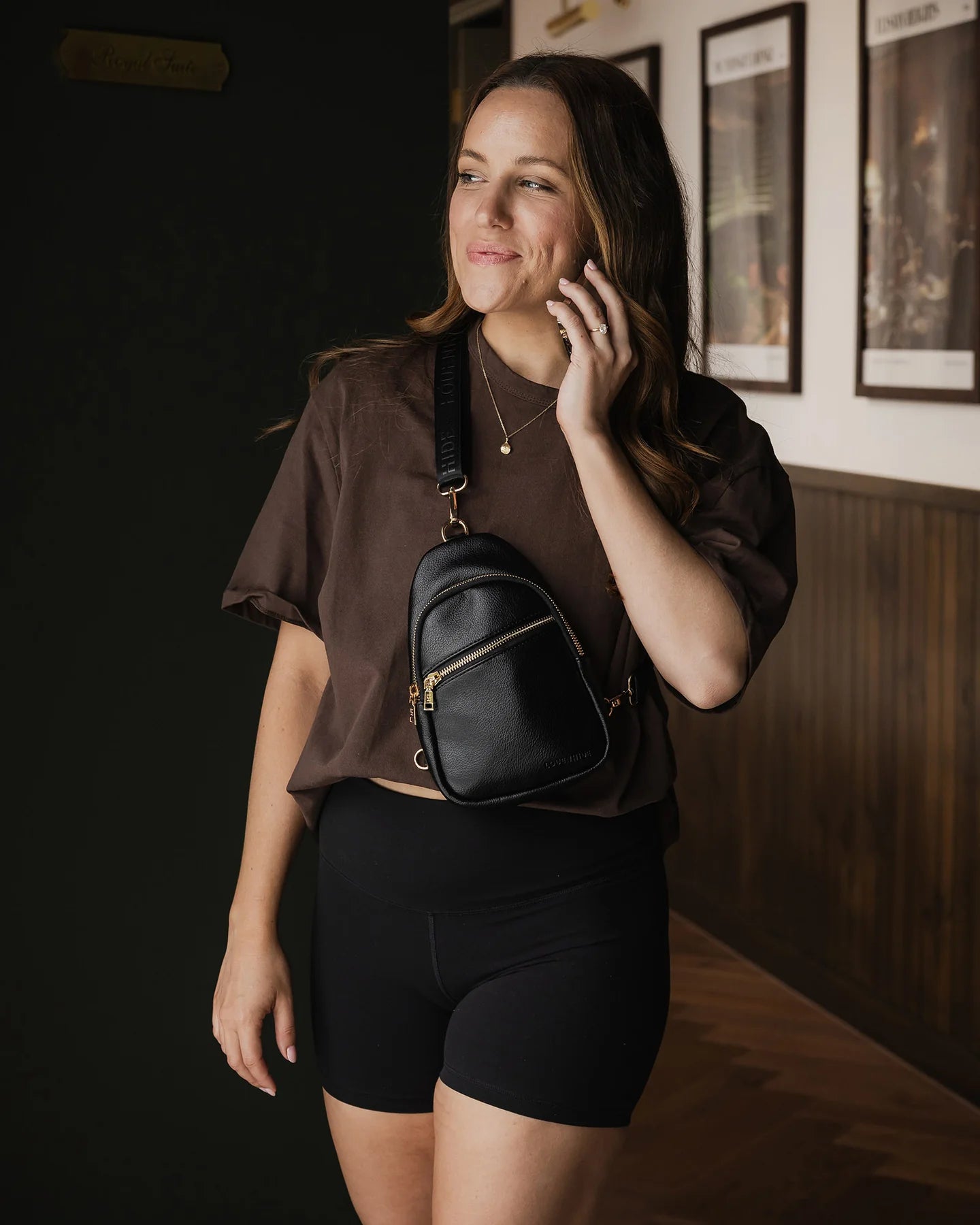 Baby Bella Sling Bag - Black