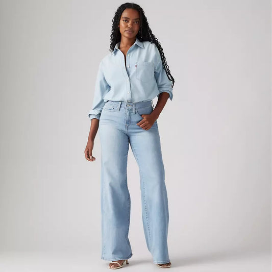 Levi’s 318 Shaping Wide Leg Jeans Light