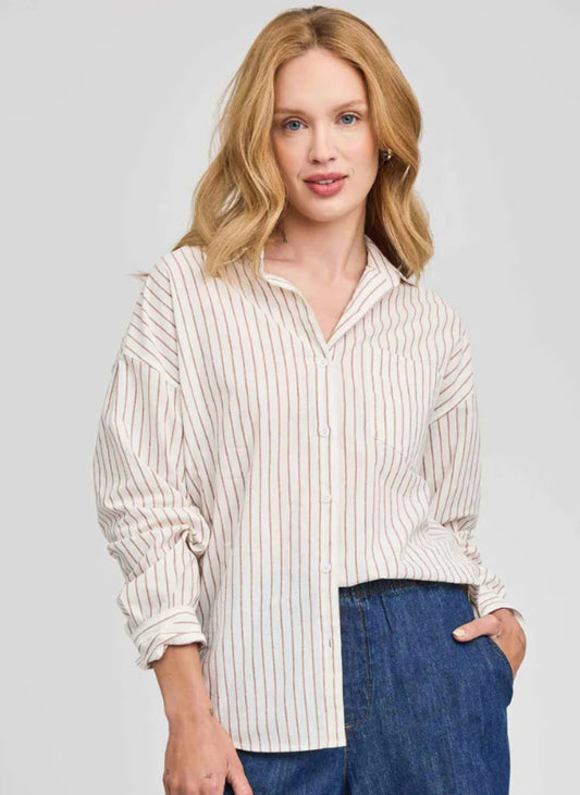 Gentle Fawn Orlando Striped Button Down Shirt
