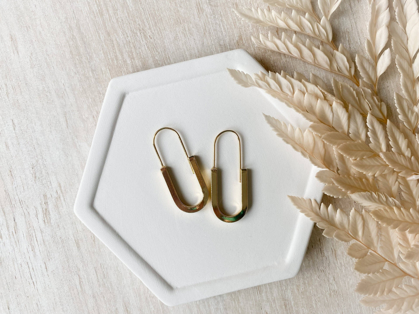 Agaveh Girl Minimalist Hoop Earrings