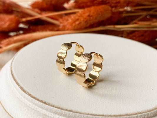 Agaveh Girl Margo Hoops Gold