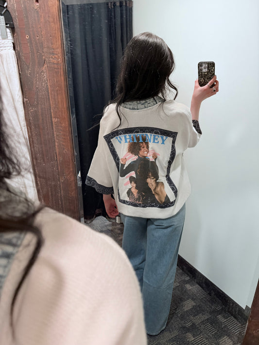 Shannon Passero Band Cardigan Whitney Houston